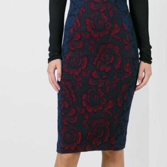 STELLA MCCARTNEY Designer Cocktail Dress Size 38/2 Blue Black Like New - Picture 6 of 14